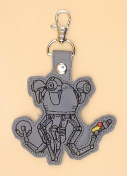 Fall Out Mr Handy Inspired Embroidered Keyring