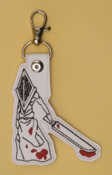 Silent Hill Pyramid Head Inspired Embroidered Keyring