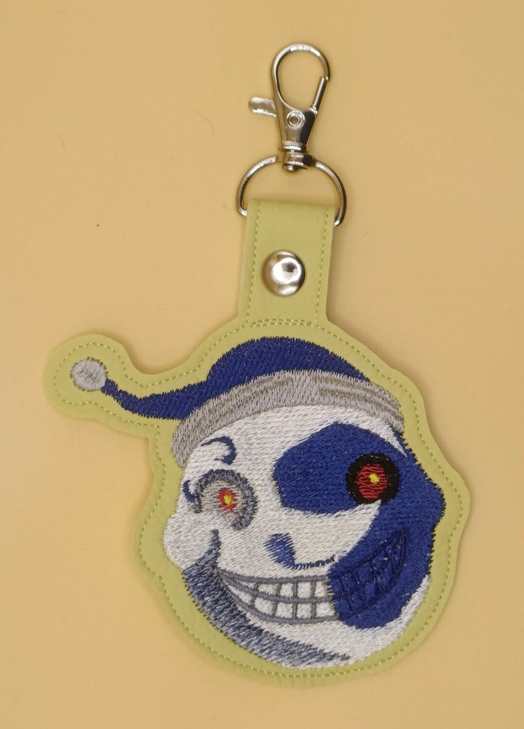 FNAF Moon Inspired Embroidered Keyring
