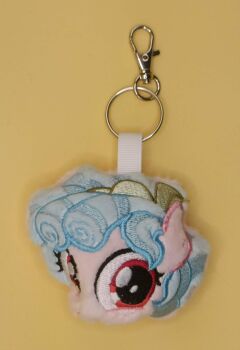 Cosy Glow Inspired Plush Head Keyring.