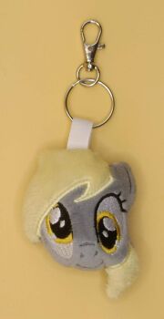 Derpy Inspired Plush Head Keyring.