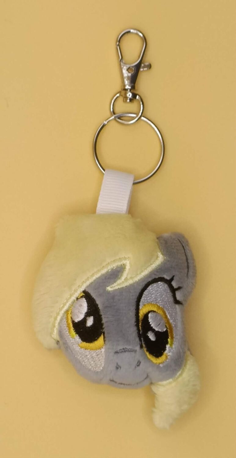 Derpy Inspired Plush Head Keyring.