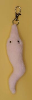 Baby Pink Worm On A String Inspired Plush.