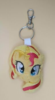 Sunset Shimmer Inspired Plush Head Keyring.