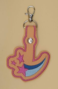 Sunny Starscout Cutie Mark Inspired Embroidered Keyring
