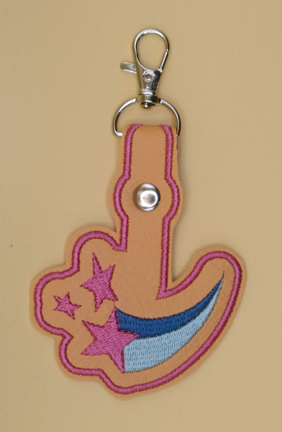 Sunny Starscout Cutie Mark Inspired Embroidered Keyring