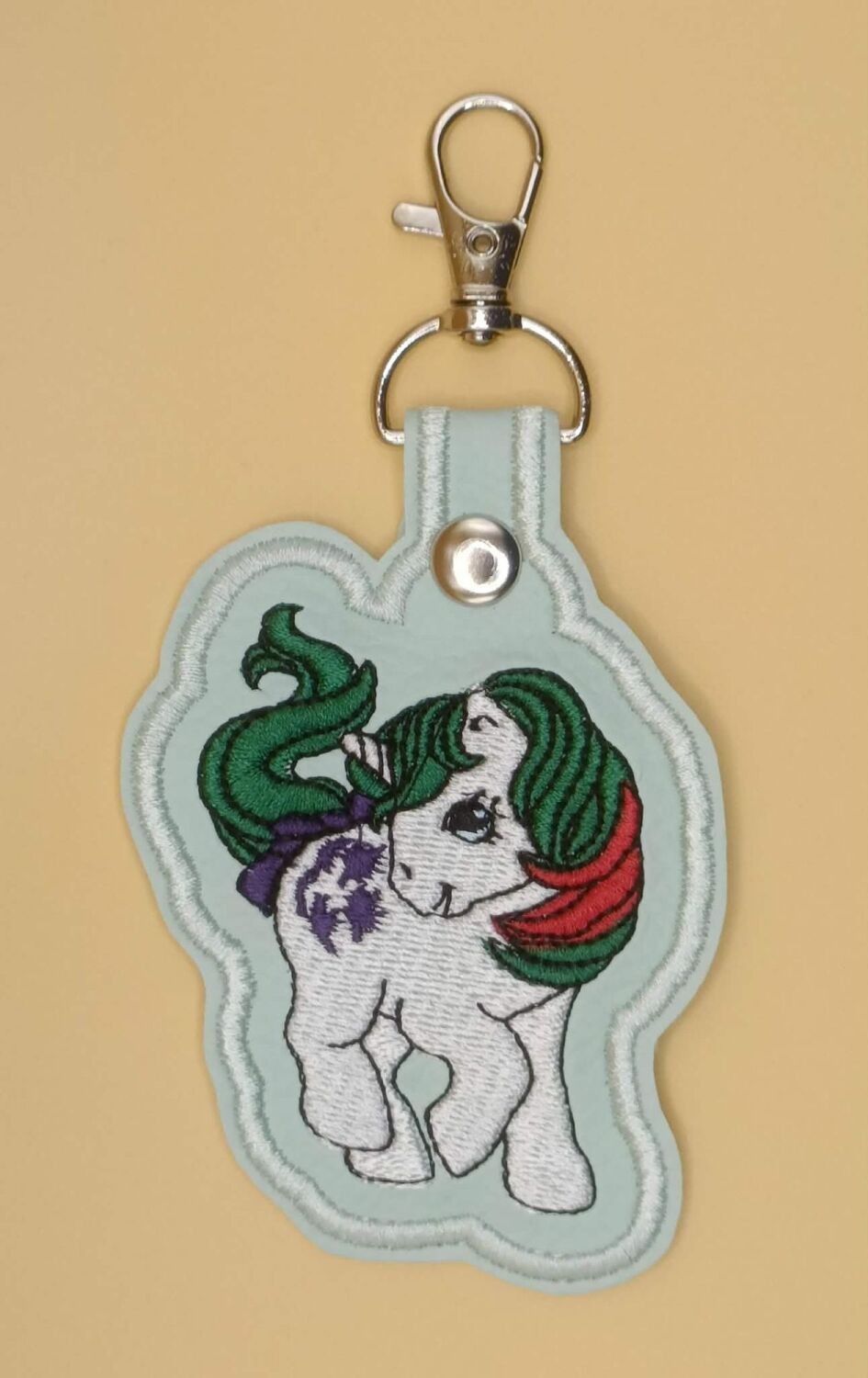 Gusty Inspired Embroidered Keyring