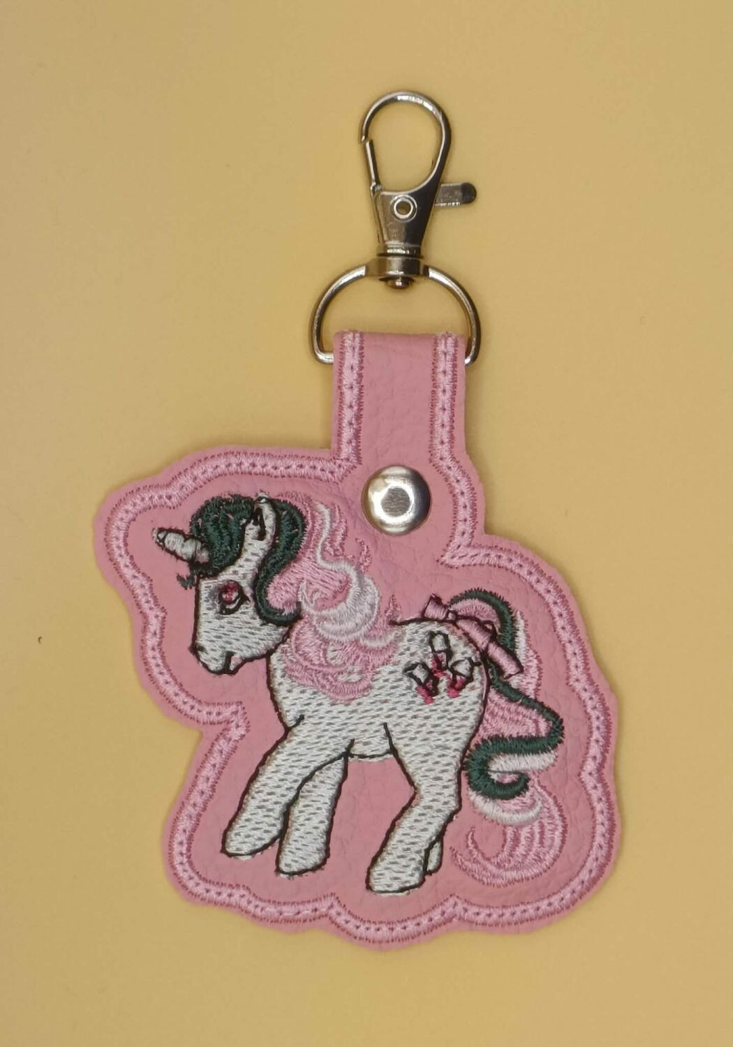 Fizzy Inspired Embroidered Keyring