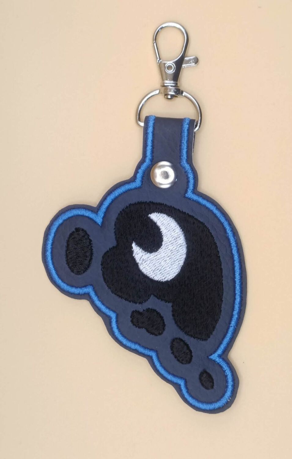 Princess Luna Inspired Embroidered Keyring