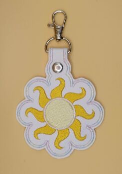 Princess Celestia Cutie Mark Inspired Embroidered Keyring