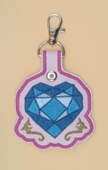 Princess Candence Cutie Mark Inspired Embroidered Keyring