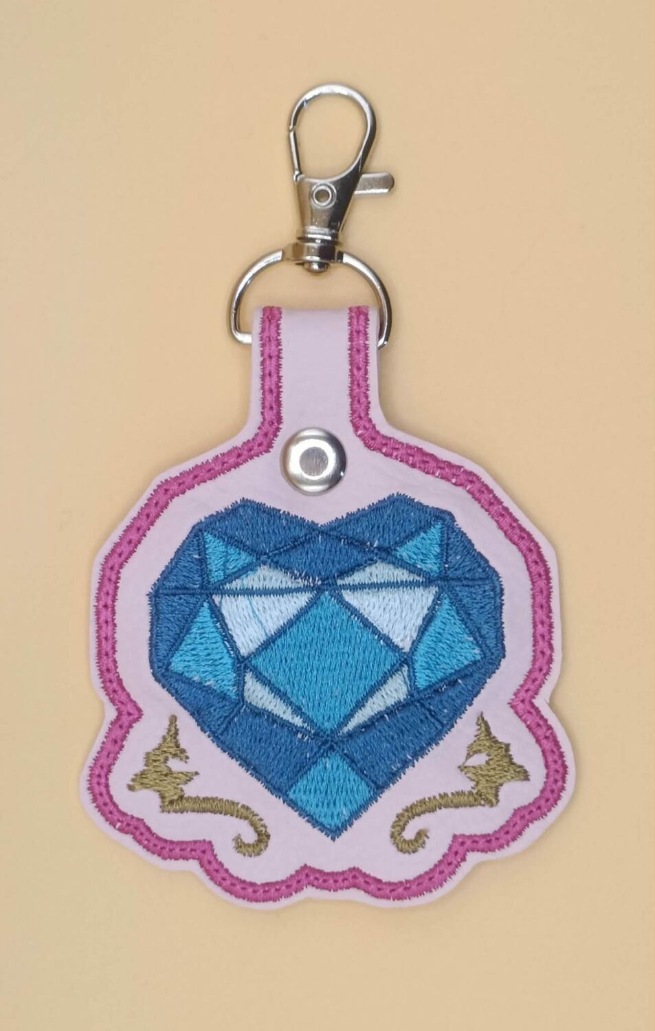 Candence Cutie Mark Inspired Embroidered Keyring