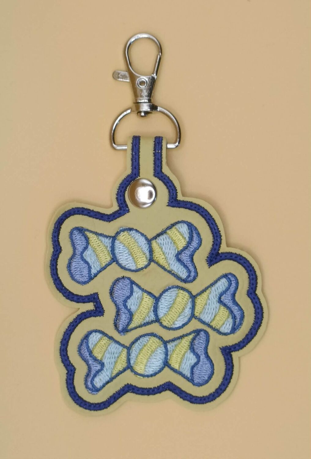 Bon Bon Cutie Mark Inspired Embroidered Keyring