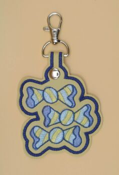 Sweetie Drops (Bon Bon) Cutie Mark Inspired Embroidered Keyring