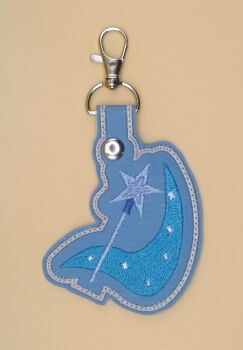 Trixie Lulamoon Cutie Mark Inspired Embroidered Keyring