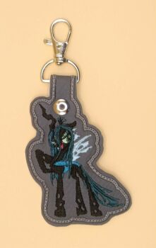 Queen Crysalis Inspired Embroidered Keyring