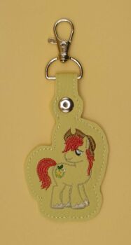 Bright Mac Inspired Embroidered Keyring