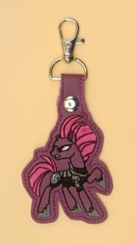 Tempest Shadow Inspired Embroidered Keyring