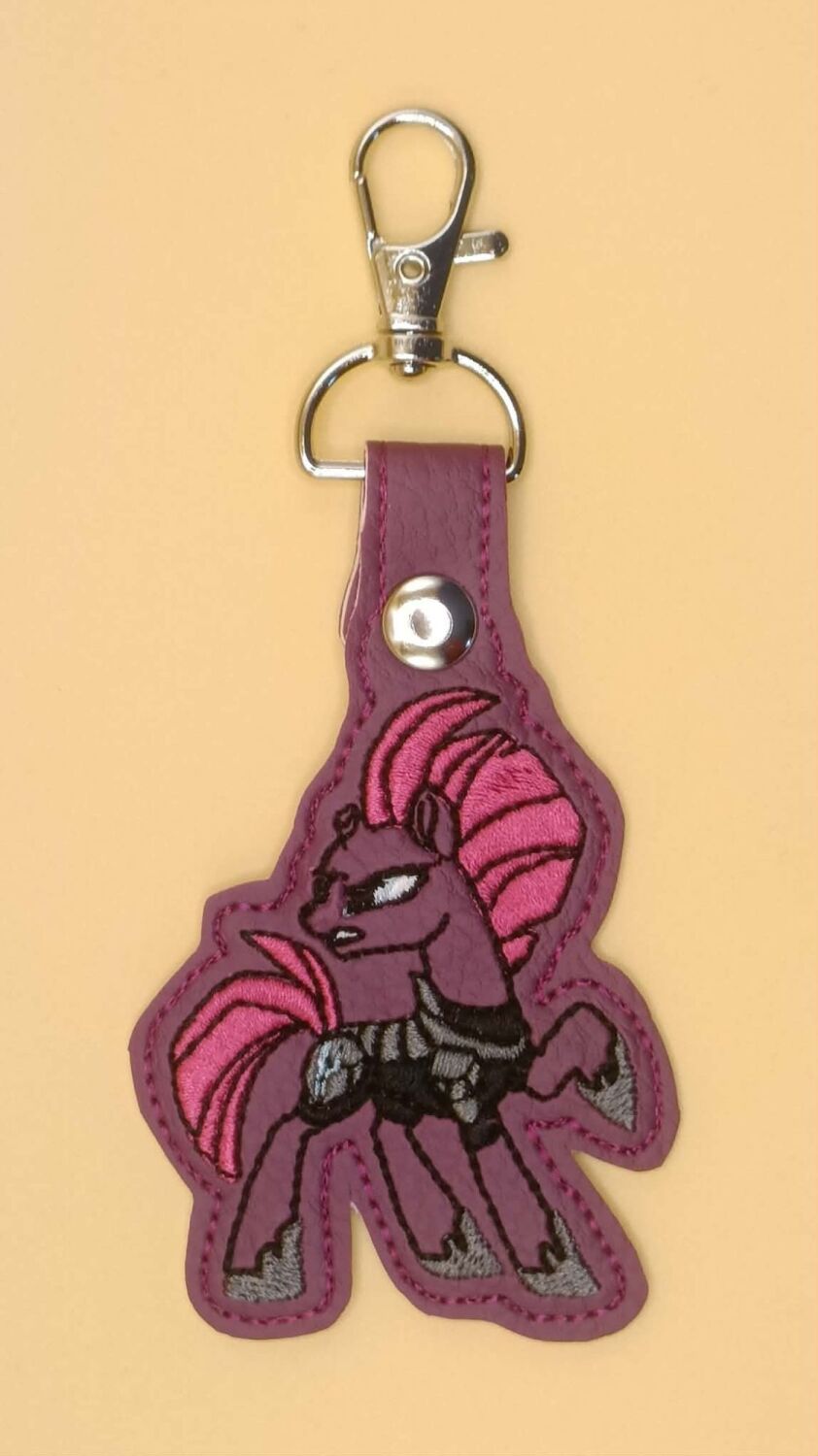 Tempest Shadow Inspired Embroidered Keyring