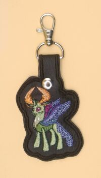 King Thorax Inspired Embroidered Keyring