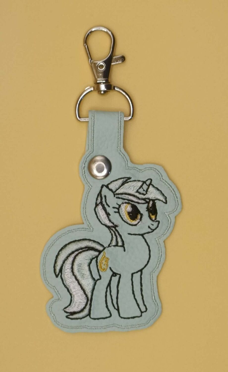 Lyra Heartstrings Inspired Embroidered Keyring