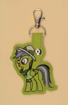 Daring Do Inspired Embroidered Keyring