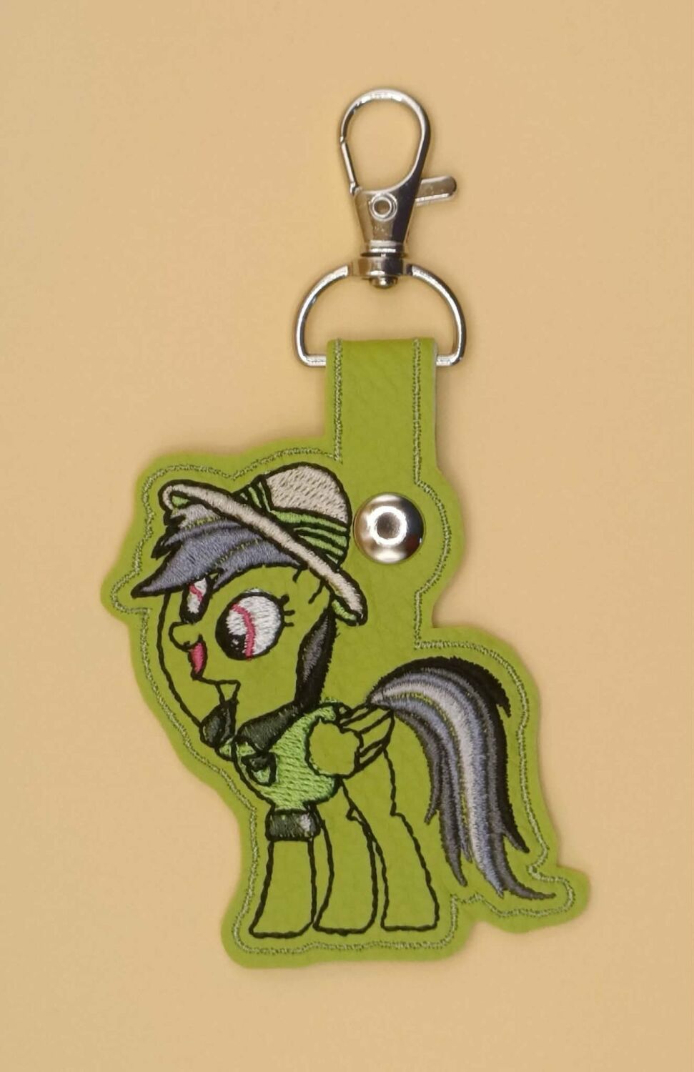 Daring Do Inspired Embroidered Keyring