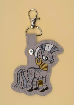 Zecora Inspired Embroidered Keyring