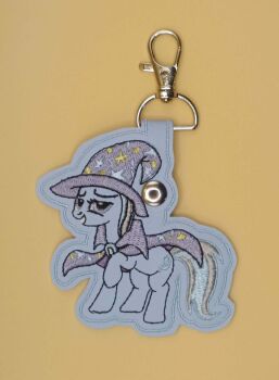 Trixie Lulamoon Inspired Embroidered Keyring