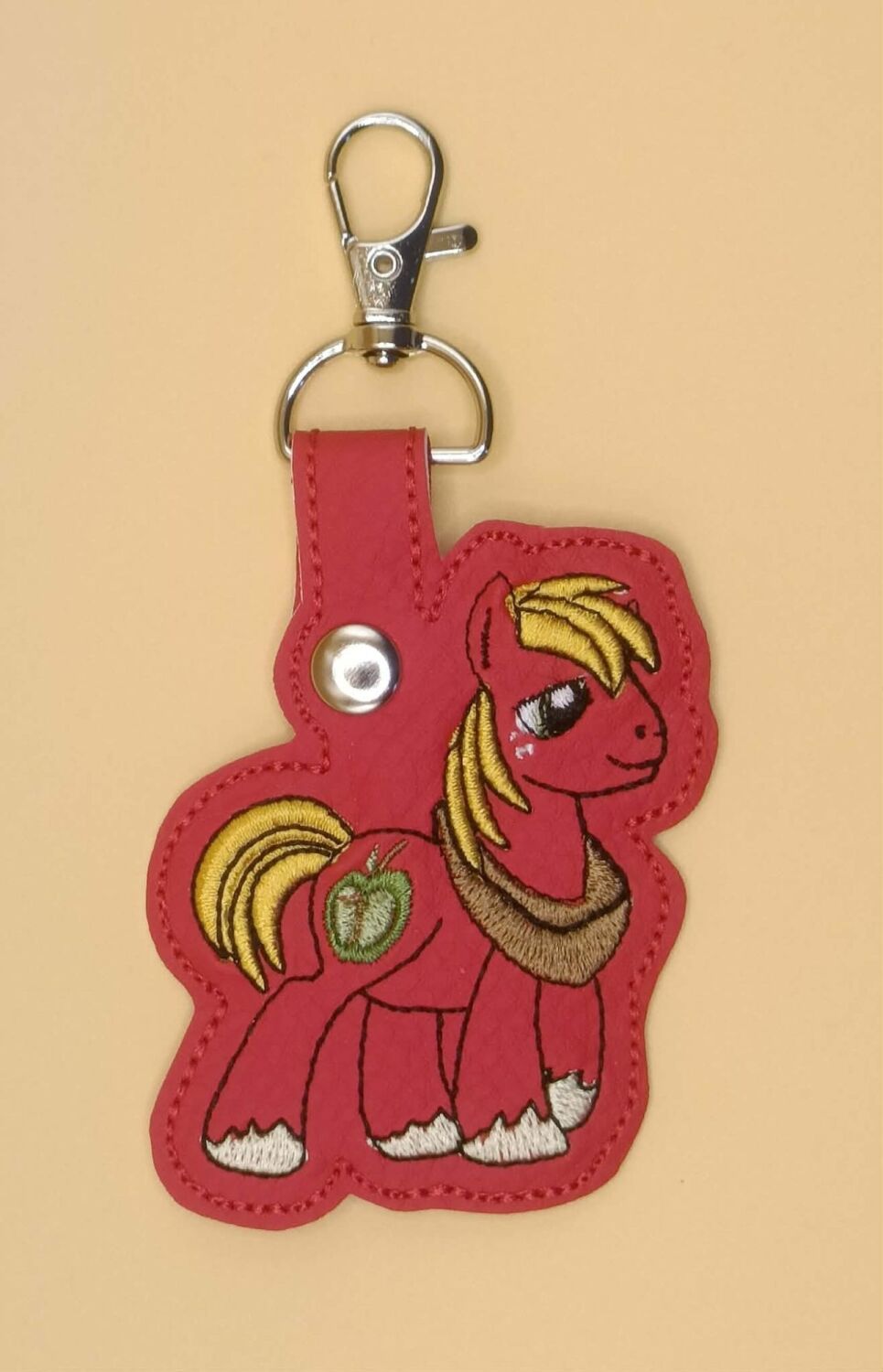 Big Mac Inspired Embroidered Keyring