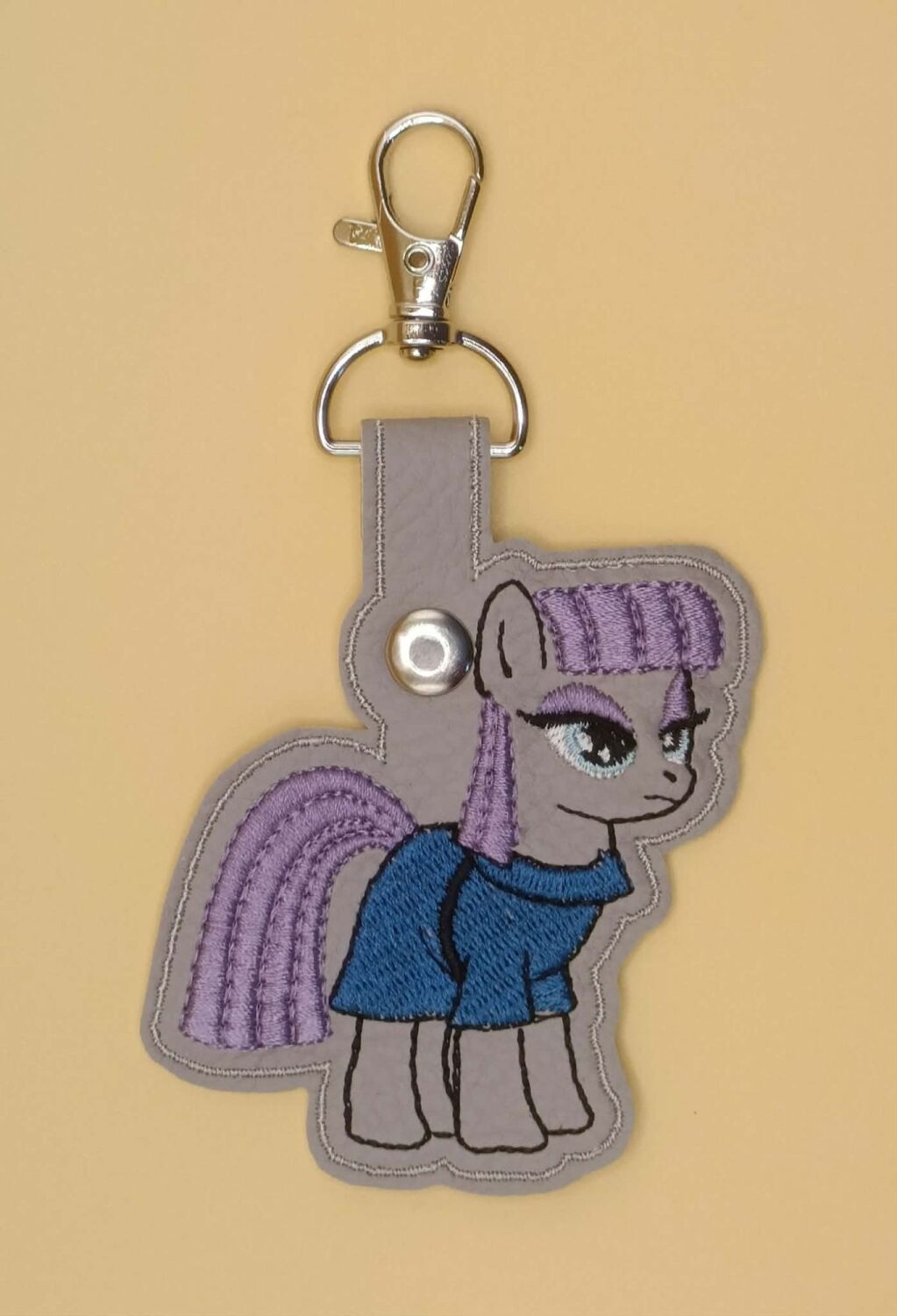 Maud Pie Inspired Embroidered Keyring