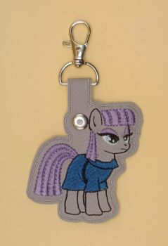 Maud Pie Inspired Embroidered Keyring