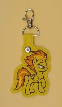 Spitfire Inspired Embroidered Keyring