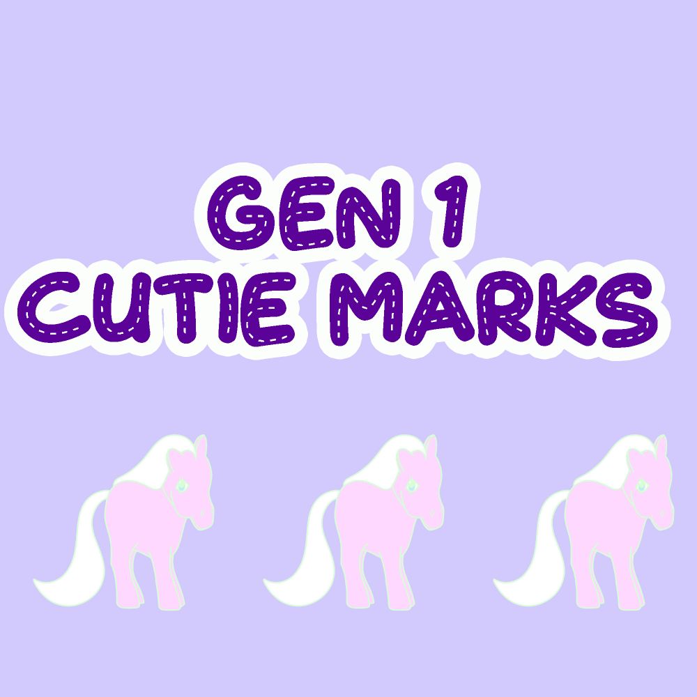 Generation 1 Cutie Marks