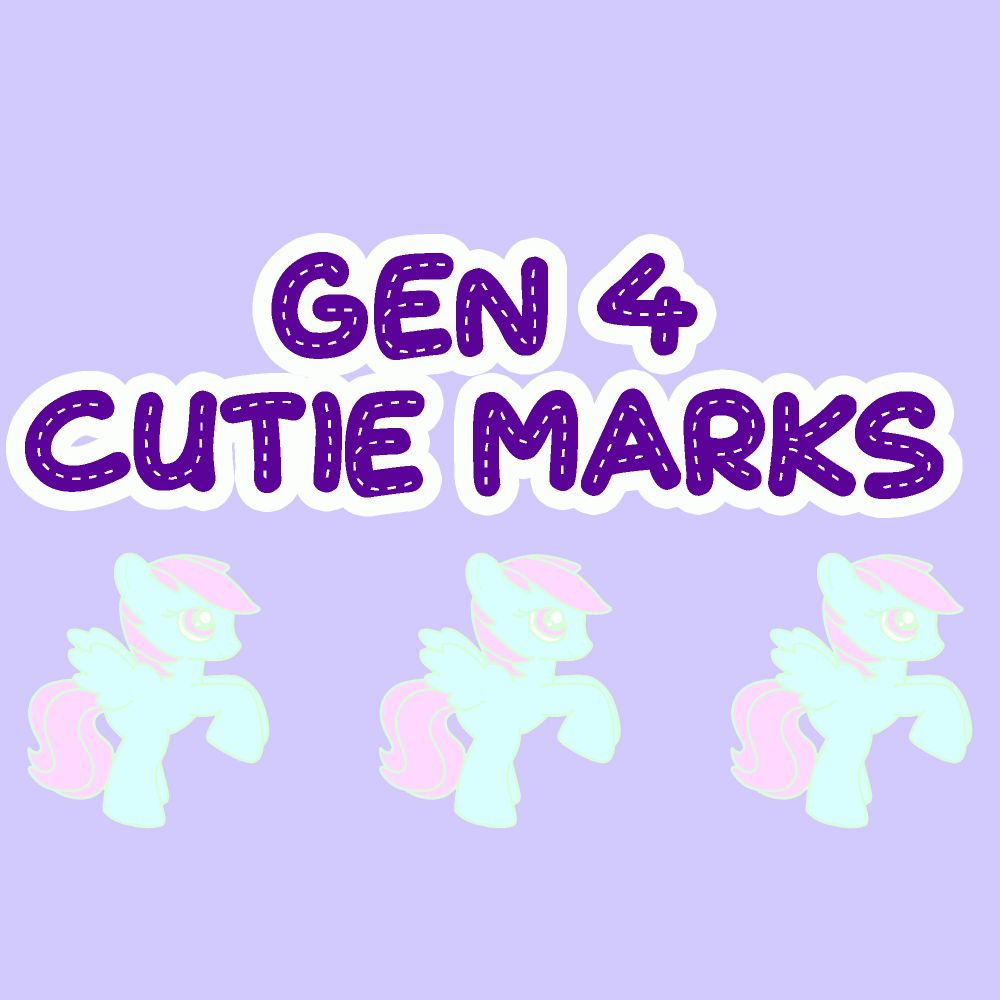 Generation 4 Cutie Marks