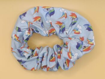 Rainbow Dash Inspired Large Scrunchie