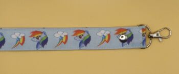 Rainbow Dash Inspired Lanyard