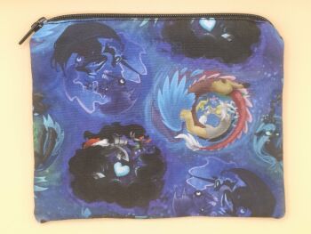 Zip Pouch Made With Villians Inspired Fabric