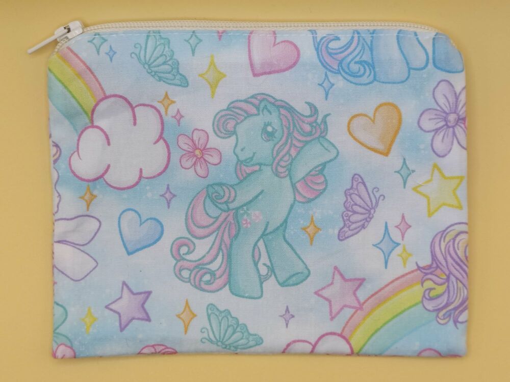 Zip Pouch Made With Minty Inspired Fabric