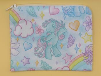 Zip Pouch Made With Minty Inspired Fabric