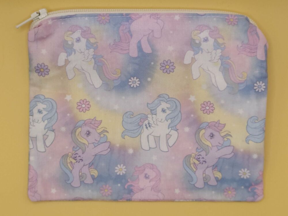 Zip Pouch Made With Generation 1 Inspired Fabric (G1R)