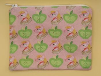Zip Pouch Made With Big Mac Inspired Fabric