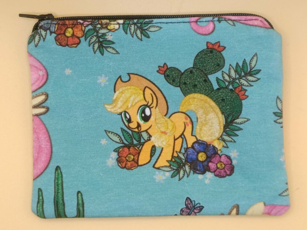 Zip Pouch Made With Applejack Inspired Fabric (AG)