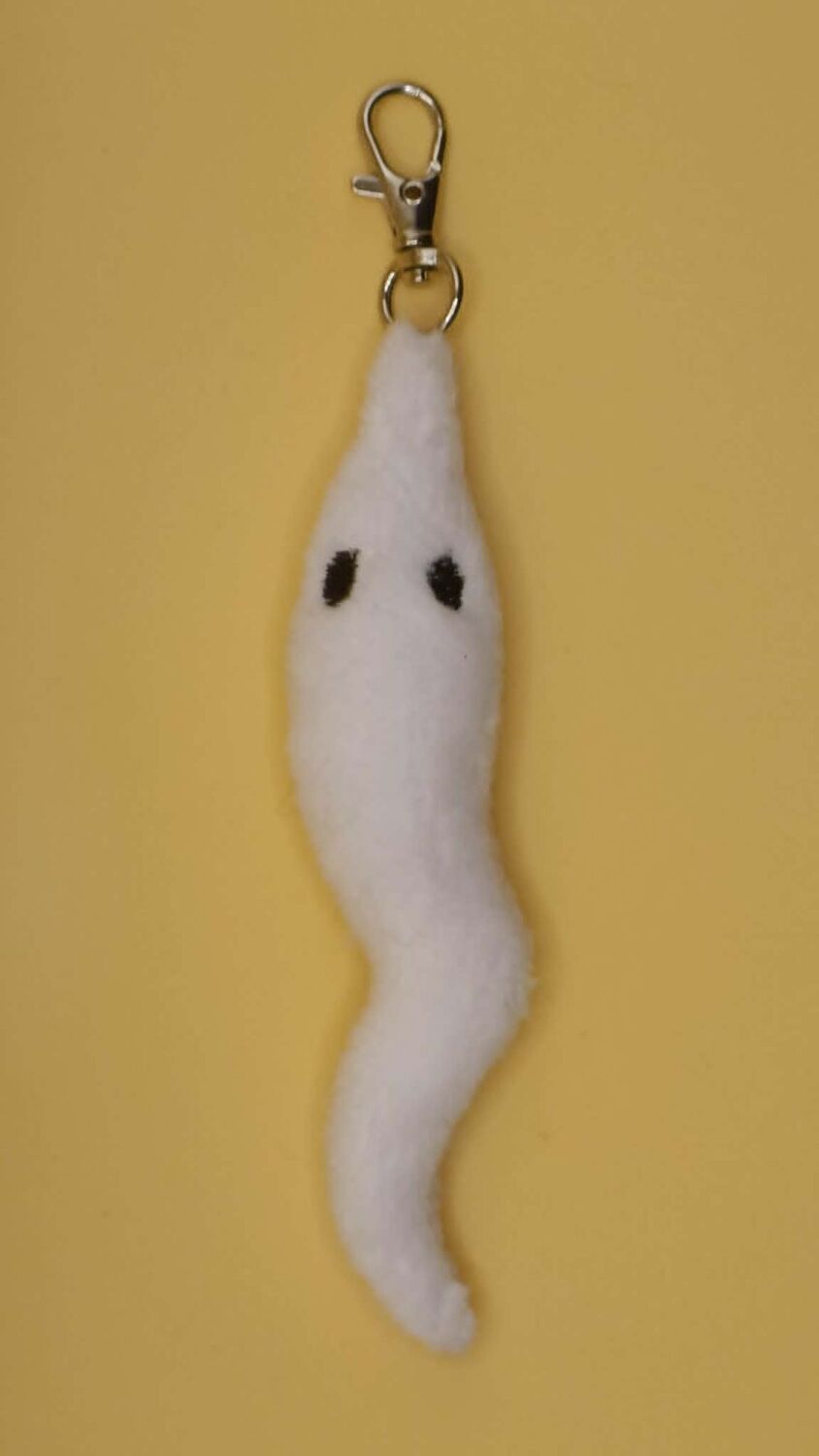 Ghost Worm On A String Inspired Plush.