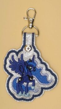 Princess Luna Inspired Embroidered Keyring