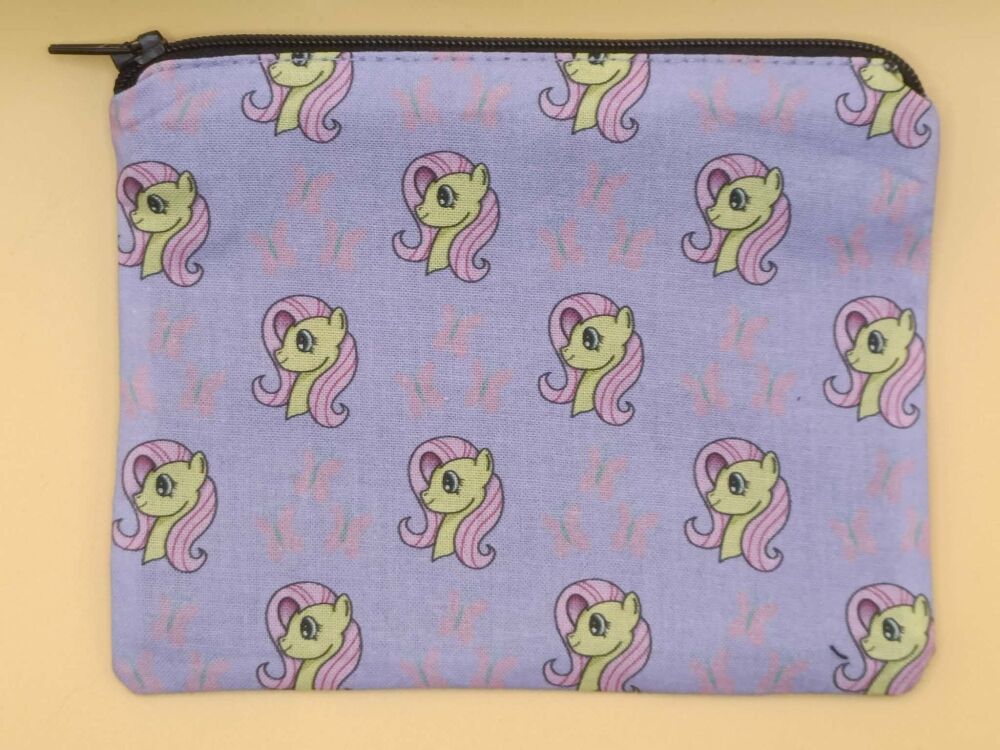 Zip Pouch Made With Fluttershy Inspired Fabric