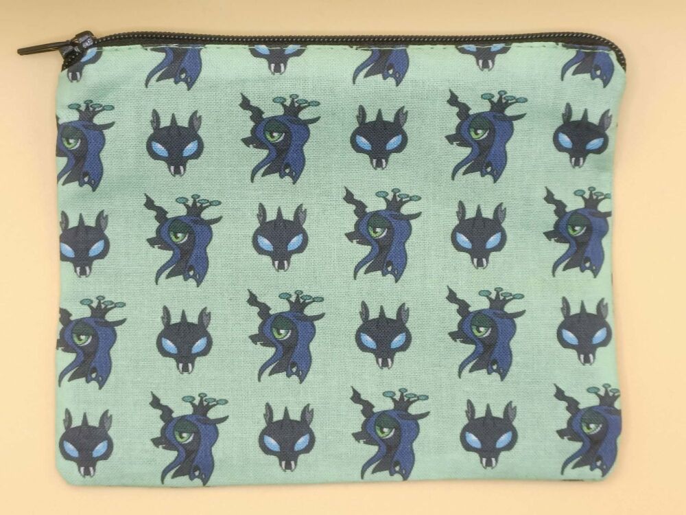 Zip Pouch Made With Queen Chrysalis Inspired Fabric