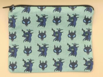 Zip Pouch Made With Queen Chrysalis Inspired Fabric