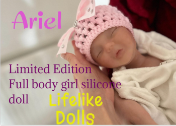 Silicone Super soft Full body girl doll custom order Ariel Limited edition