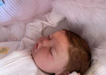 Custom baby Noah with rooted hair
